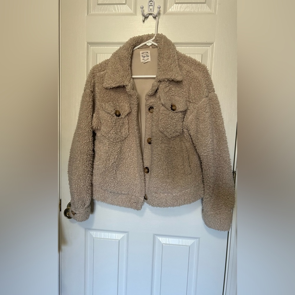 Sherpa crop jacket